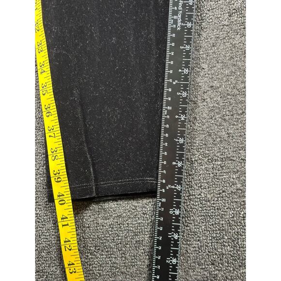 Eileen Fisher Velour Pant Womens Size 1X Black Leggings High Rise Stretch Velvet - Picture 9 of 9